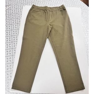 d&CO‎ Elastic Waist Casual Pants Olive Green Women Size 16